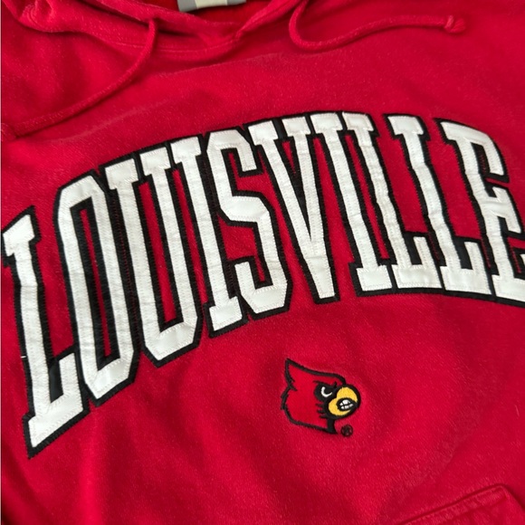 #206 Louisville Cardinals hoodie made by J America - Picture 9 of 11